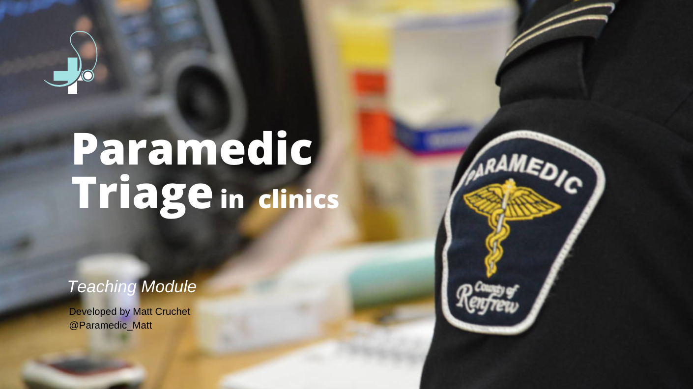 Module - Paramedic Triage in Clinics